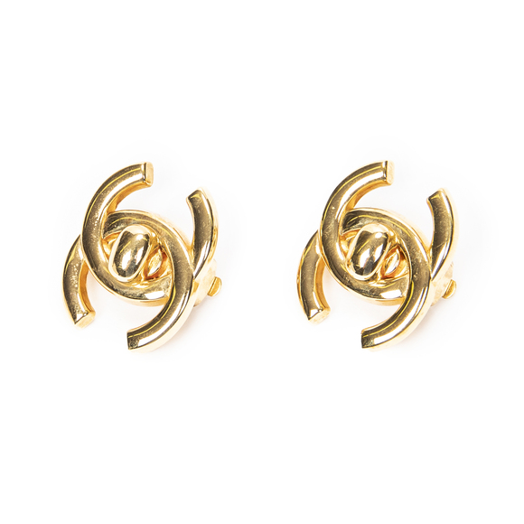 Chanel Jewelry - Chanel CC Turnlock Clip On Earrings